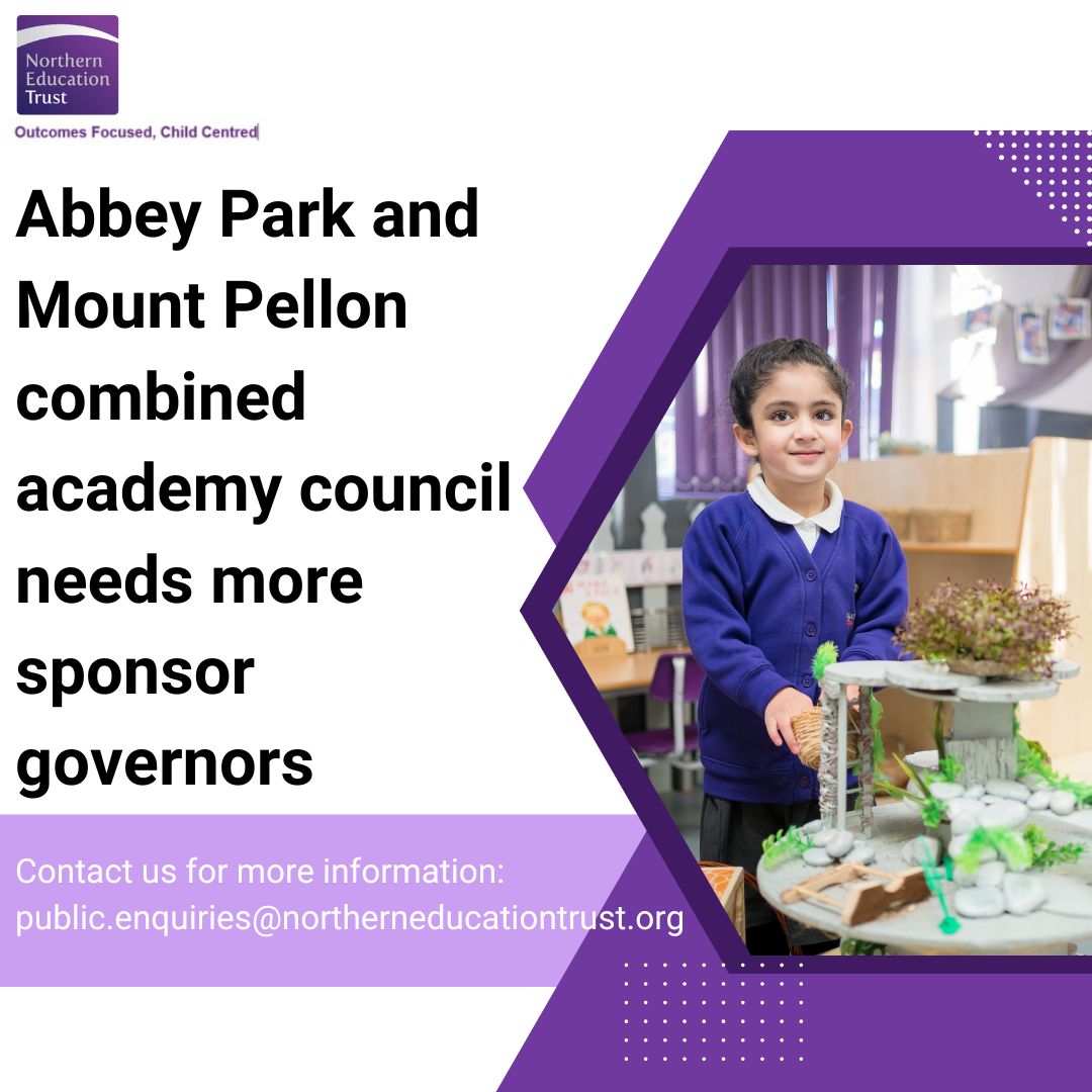 NET Abbey Park (@abbeyparkhx) on Twitter photo Are you interested in education? Are you passionate about making a difference to the lives of children and young people? Register your interest today to join Abbey Park and Mount Pellon combined academy council: public.enquiries@northerneducationtrust.org Are you interested in education? Are you passionate about making a difference to the lives of children and young people? Register your interest today to join Abbey Park and Mount Pellon combined academy council: public.enquiries@northerneducationtrust.org