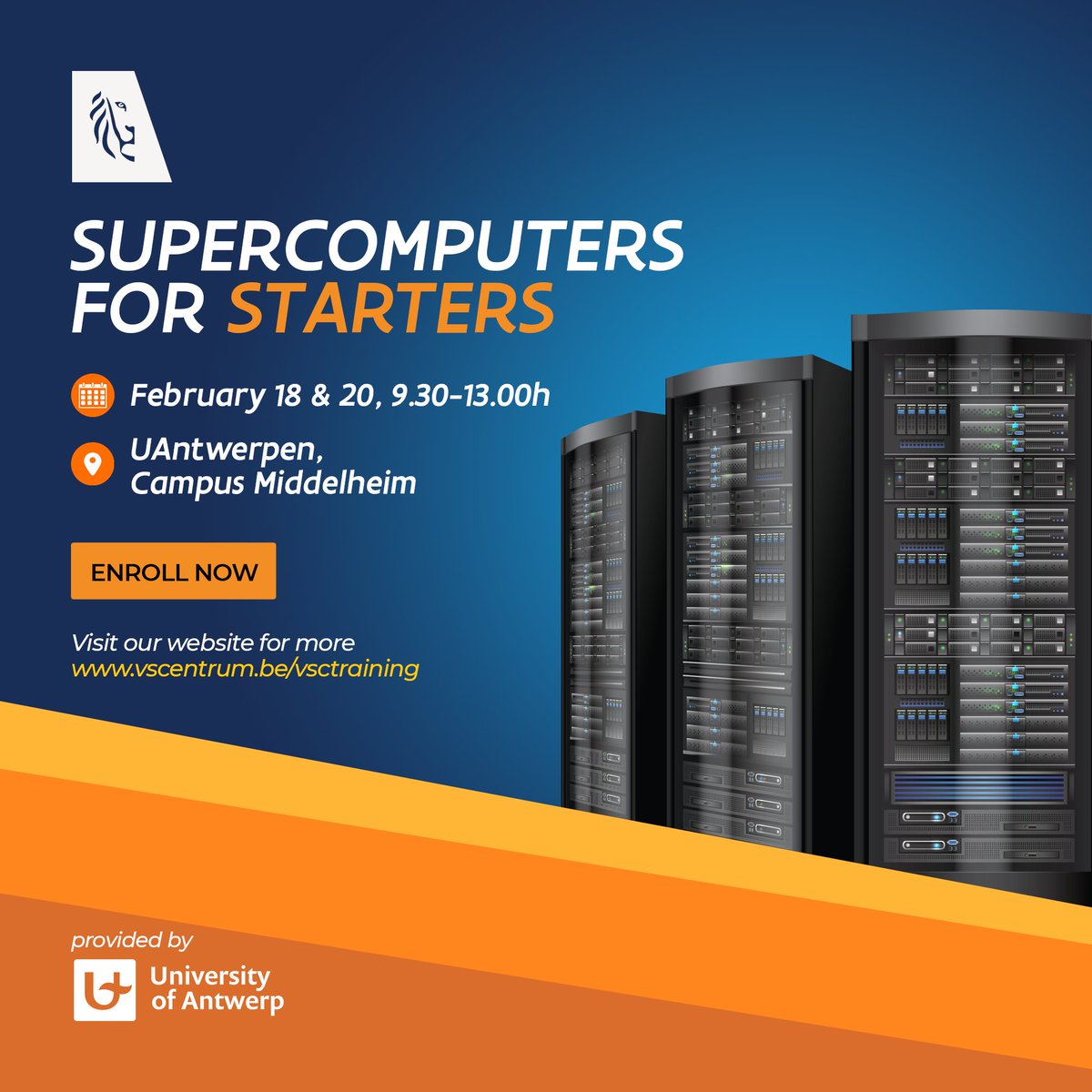 VSC | Vlaams Supercomputer Centrum (@vsc_hpc) on Twitter photo New to supercomputers? Discover βSupercomputers for Startersβ course <a href="/UAntwerpen/">UAntwerpen</a> ! π₯οΈ Learn hardware/software architecture of VSC clusters, <a href="/LUMIhpc/">LUMI supercomputer</a> , & other big systems, and key differences from your workstation + future insights!
Register now: vscentrum.be/events/supercoβ¦ New to supercomputers? Discover βSupercomputers for Startersβ course <a href="/UAntwerpen/">UAntwerpen</a> ! π₯οΈ Learn hardware/software architecture of VSC clusters, <a href="/LUMIhpc/">LUMI supercomputer</a> , & other big systems, and key differences from your workstation + future insights!
Register now: vscentrum.be/events/supercoβ¦