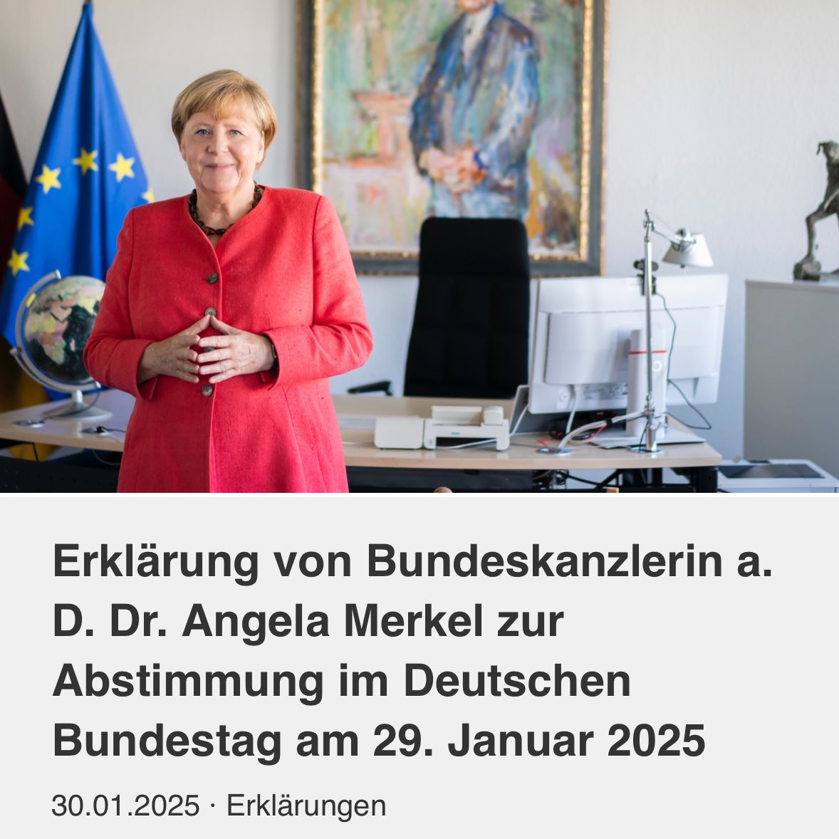 “Für falsch halte ich es, sich nicht mehr an diesen Vorschlag gebunden zu fühlen und dadurch am 29. Januar 2025 sehenden Auges erstmalig bei einer Abstimmung im Deutschen Bundestag eine Mehrheit mit den Stimmen der AfD zu ermöglichen.”