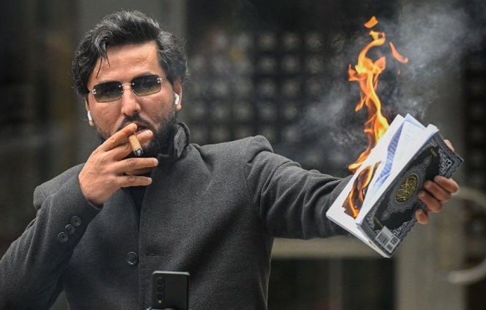 Salwan Momika, a critic of Islam who proudly stood with Israel, was murdered in his home while live-streaming.

He was killed because he dared to criticize Islam.

May his memory be a blessing.