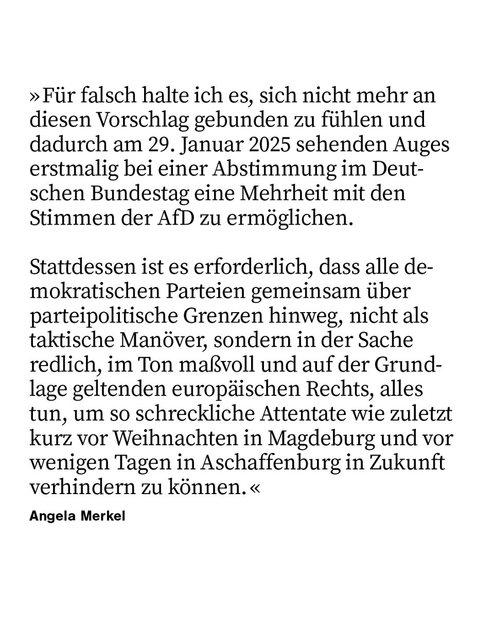 GoeringEckardt's tweet image. Danke ANGELA MERKEL. Diese Worte und dass sie überhaupt von ihr jetzt gesagt werden (müssen) zeigen den Abgrund, auf den die Union sich zubewegt.