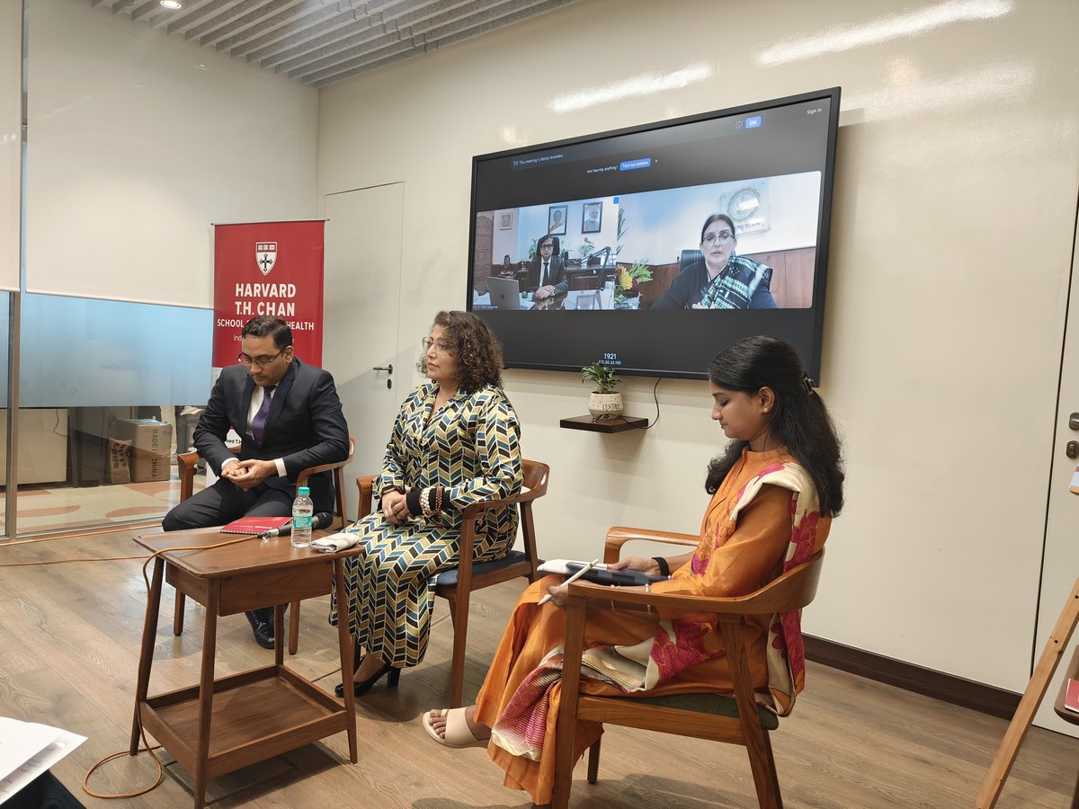 Harvard Chan - India Research Center (@harvardchanirc) on Twitter photo Glimpses from a recent panel discussion on "Strengthening Public Health in India: Decision Makers as Drivers of Change" hosted by <a href="/HarvardChanIRC/">Harvard Chan - India Research Center</a> in Mumbai on Dec 20, 2024.
With <a href="/MahaChiefSec/">Chief Secretary of Maharashtra</a> <a href="/ssaunik/">Sujata Saunik</a>, <a href="/ipsvipul_/">Vipul Aggarwal</a> , <a href="/MDarswal/">Mrinalini Darswal</a>, <a href="/PraveenGedam/">Praveen Gedam</a>, Ramya <a href="/KIITUniversity/">KIIT - Kalinga Institute of Industrial Technology</a>, & Rati Godrej Glimpses from a recent panel discussion on "Strengthening Public Health in India: Decision Makers as Drivers of Change" hosted by <a href="/HarvardChanIRC/">Harvard Chan - India Research Center</a> in Mumbai on Dec 20, 2024.
With <a href="/MahaChiefSec/">Chief Secretary of Maharashtra</a> <a href="/ssaunik/">Sujata Saunik</a>, <a href="/ipsvipul_/">Vipul Aggarwal</a> , <a href="/MDarswal/">Mrinalini Darswal</a>, <a href="/PraveenGedam/">Praveen Gedam</a>, Ramya <a href="/KIITUniversity/">KIIT - Kalinga Institute of Industrial Technology</a>, & Rati Godrej