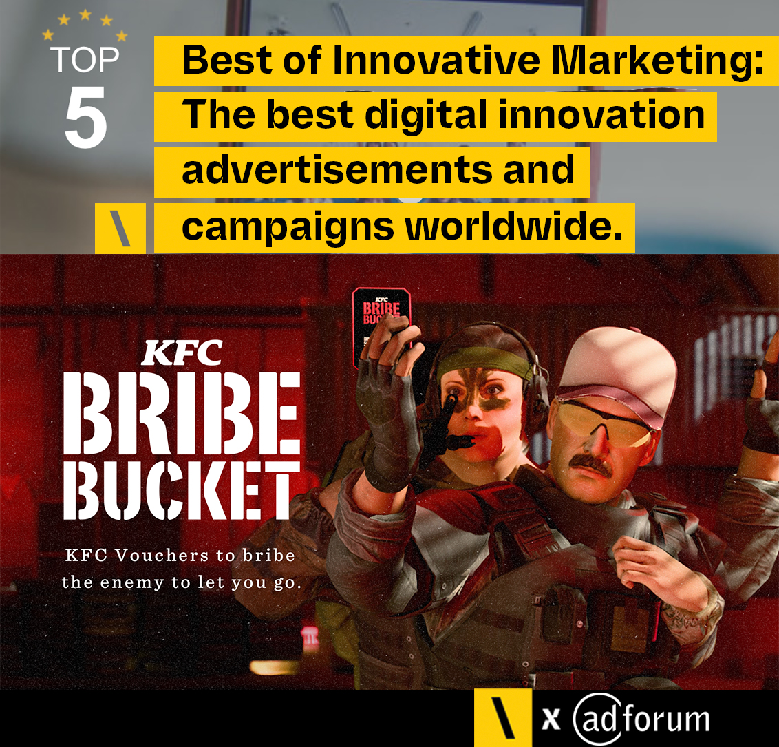 Our “Bribe Bucket” campaign for KFC has been recognized among the Top 5 best digital innovation campaigns worldwide by Adforum! Congratulations to our client and the entire team behind this achievement: adforum.com/top5/digital-i…
Thank you, Adforum, for this fantastic recognition!