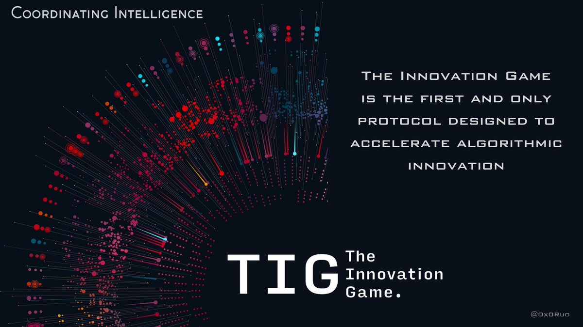 0x_Dude's tweet photo. ✍️About The Innovation Game 👑 ( $TIG , @tigfoundation )

1) What is The Innovation Game?❓

#TheInnovationGame (TIG) is a project to make new algorithms better and faster. These algorithms are important for science. #TIG helps people work together to create and improve these algorithms. This project makes sure everyone can use the new ideas.

2) What is the Problem?  ⚠️

-> Work on new algorithms is not organized well. Different groups work on different problems.

-> University research does not get enough money and is not always useful in the real world.

-> Private companies keep their research secret. This can be a problem because only a few people control the new technology.

3) What is  $TIG's Solution? 🎯

TIG solves these problems by helping people around the world work together. TIG focuses on real problems and rewards people who help. The project also makes sure everyone can use the new ideas.

     3.1) How It Works?
     -> TIG uses a "proof of work" system to encourage people to create better algorithms.
     -> Special users called "benchmarkers" test the algorithms to find the best ones.
     -> The project uses a licensing system to make sure people get rewards for their work and that others can also use the new ideas.

4) Token Economy & Distribution 🧩

30%: Foundation & Ecosystem
20%: Community & Rewards
20%: Private Sale
10%: Public Sale
10%: Team & Advisors
10%: Reserve

5) Roadmap📆

6) How to Buy? 💵

Available on $BASE (@base) and you can swap on @Uniswap .

Dexscreener : 
https://t.co/54OBGu66Fm

CA : 0x0C03Ce270B4826Ec62e7DD007f0B716068639F7B

For more information :
https://t.co/opgJHQKvPy
https://t.co/91HWjAeSvH
https://t.co/EYTWC01mXh
@tigfoundation
@Dr_JohnFletcher