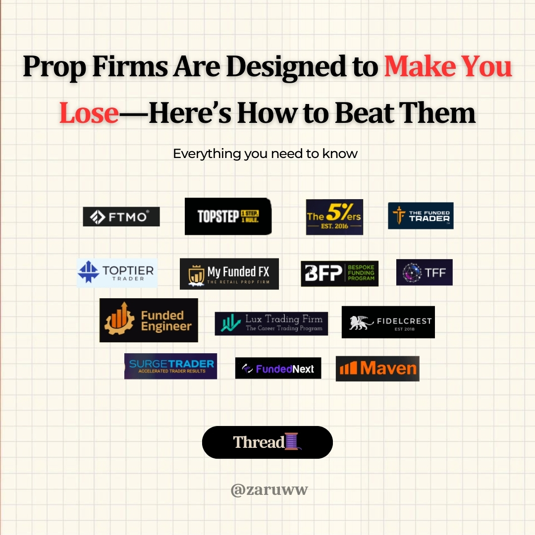 zaruww's tweet image. Prop firms are going to hate me for this… 

maybe even report me. 

But you deserve to know the truth. 🧵👇