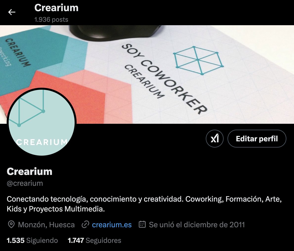 Tras más de 13 años por aquí y casi 2000 posts, hoy decimos #adiós a nuestra cuenta de Twitter. Seguiremos conectando en #Crearium y en otros lugares más alineados con nuestra filosofía. ¡Gracias por estar aquí!