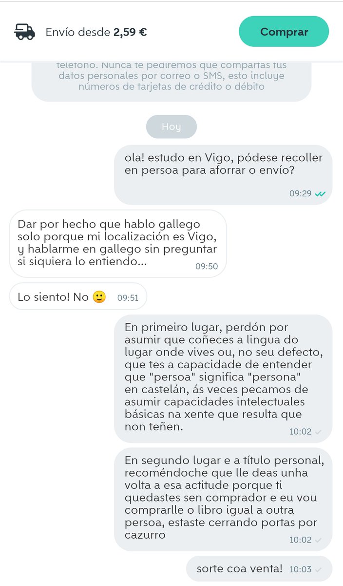 fío con esto tapando o producto e tal