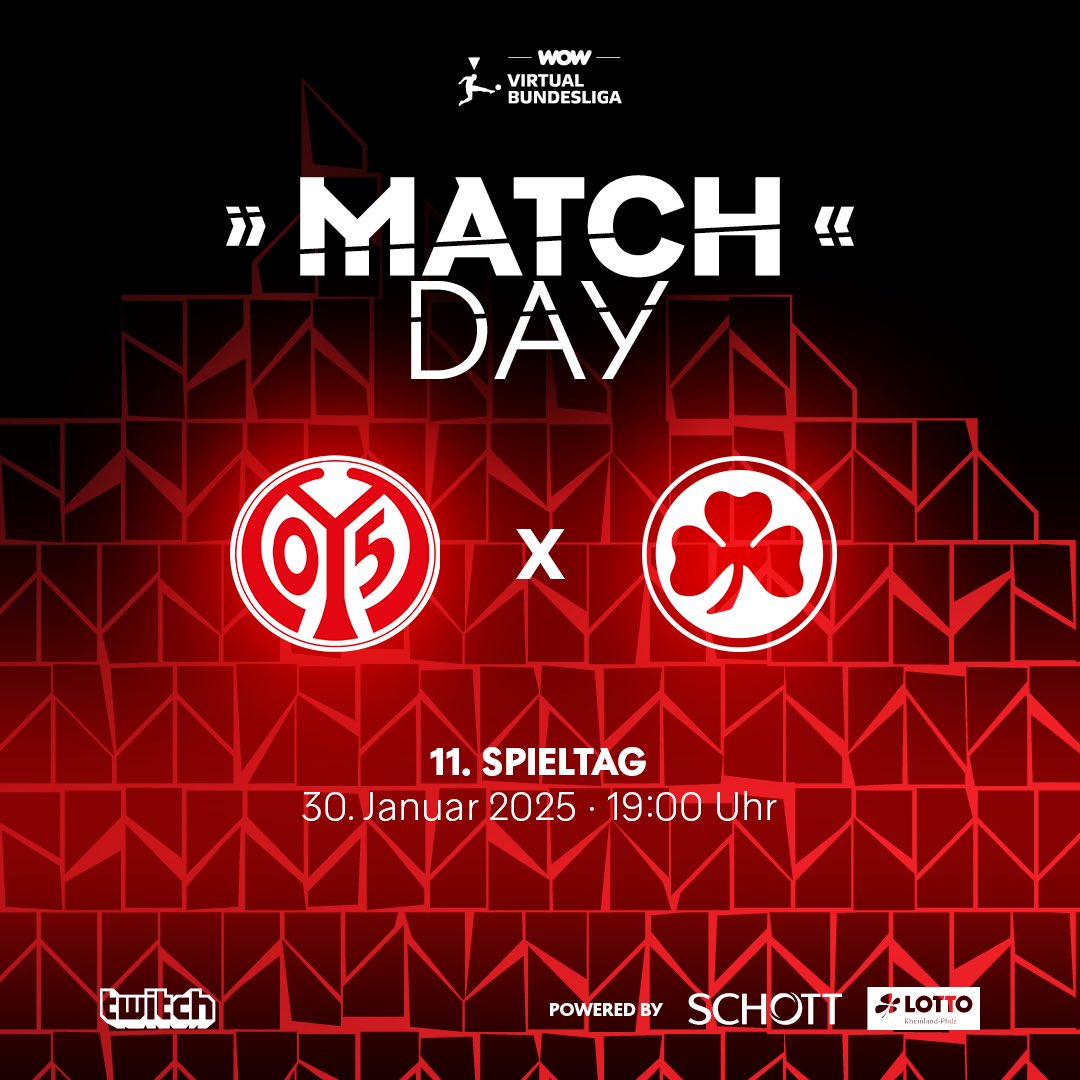 Offline Spieltag in Stuttgart📍🔥
🆚 <a href="/kleeblattfuerth/">SPVGG GREUTHER FÜRTH</a> 

ℹ️ Alle Spiele könnt ihr auf dem offiziellen Twitch Kanal der <a href="/vbl_official/">VBL | WOW VIRTUAL BUNDESLIGA</a> verfolgen.

#Mainz05 #VirtualBundesliga