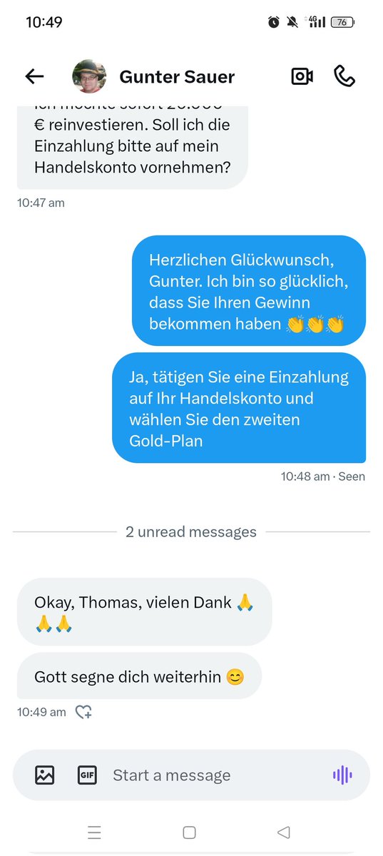 thomaslschubert's tweet image. Ein weiteres Zeugnis von @Guntersauerr. Wenn Sie noch nicht investiert haben, worauf warten Sie noch? Folgen Sie für gute Handelssignale und Richtlinien 😊😊😊