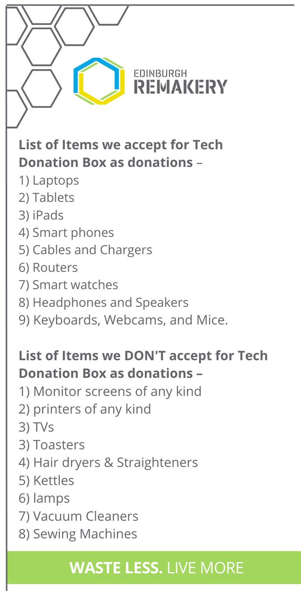 Do you have devices that are not needed anymore?
Can we be more sustainable in recycling devices?
To assist with this, <a href="/CurriecoCCHS/">Currieco</a> have received an <a href="/EdinRemakery/">Edinburgh Remakery</a> TECH Box and it is in the school foyer. Lets see what can be recycled, to reduce our device wastage ...