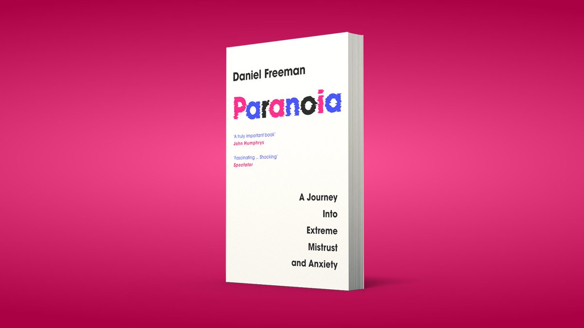 William Collins Books (@wmcollinsbooks) on Twitter photo 'Fascinating... shocking' @Spectator
<a href="/ProfDFreeman/">Daniel Freeman</a>, Professor of Psychology at Oxford, has spent thirty years at the vanguard of paranoia research and treatment. This remarkable and moving book tells the story of that journey.
🧠 PARANOIA is out today in paperback! 'Fascinating... shocking' @Spectator
<a href="/ProfDFreeman/">Daniel Freeman</a>, Professor of Psychology at Oxford, has spent thirty years at the vanguard of paranoia research and treatment. This remarkable and moving book tells the story of that journey.
🧠 PARANOIA is out today in paperback!