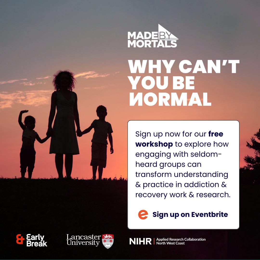 🎧 Explore how lived experience transforms addiction recovery in our free workshop. Perfect for researchers &amp; organisations looking to make a real impact. 

Join us Feb 11, 10am-12pm at the Gujarat Hindu Society Temple, Preston. Lunch included - sign up: s.mtrbio.com/yvzweuwfzf