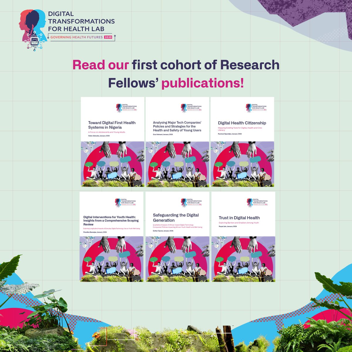 DTH_Lab's tweet image. 💡 Fresh insights on digital health!

Our first cohort of Research Fellows have explored critical topics—from digital-first health systems to AI governance, trust in digital health, etc. 

🔗 Read their findings here: loom.ly/lGvkBIU