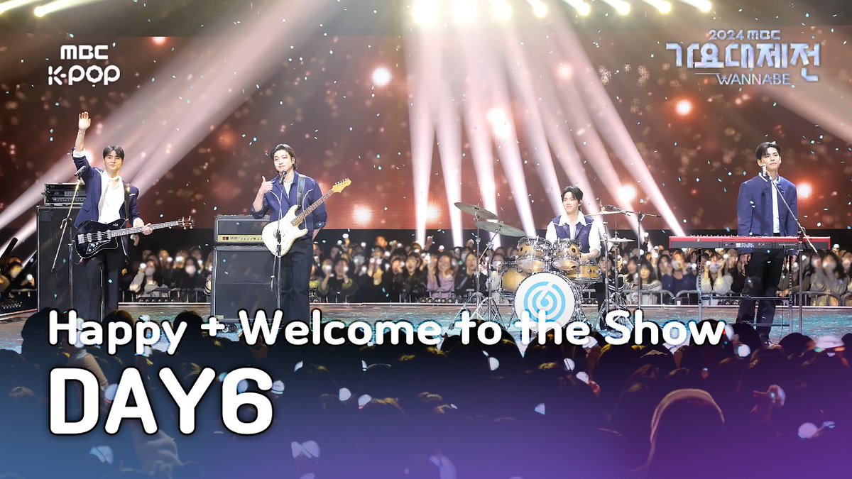 MBC_entertain's tweet photo. 250130 [가요대제전 직캠]

‘DAY6 - HAPPY + Welcome to the Show’
▶https://t.co/Q6IbqoIz0h

#2024가요대제전 #2024GayoDaejejeon #WANNABE #데이식스 #DAY6 @day6official https://t.co/XTU4slLgDb