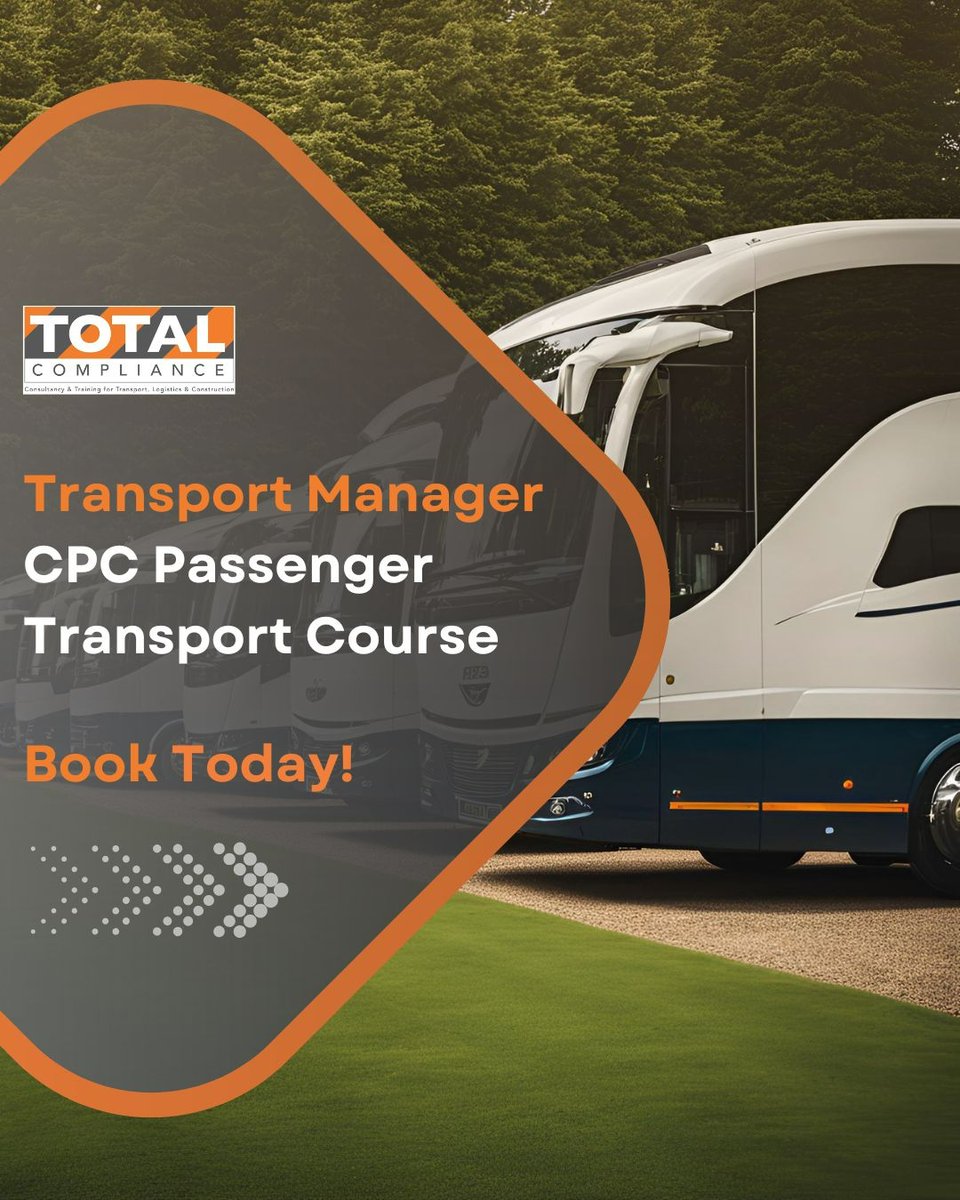 Total Compliance (@comptransport) on Twitter photo ๐ ๐ฆ๐ฒ๐ฐ๐๐ฟ๐ฒ ๐ฌ๐ผ๐๐ฟ ๐ฆ๐ฝ๐ผ๐ ๐ณ๐ผ๐ฟ ๐๐ต๐ฒ ๐ง๐ฟ๐ฎ๐ป๐๐ฝ๐ผ๐ฟ๐ ๐ ๐ฎ๐ป๐ฎ๐ด๐ฒ๐ฟ ๐๐ฃ๐ ๐ฃ๐ฎ๐๐๐ฒ๐ป๐ด๐ฒ๐ฟ ๐ง๐ฟ๐ฎ๐ป๐๐ฝ๐ผ๐ฟ๐ ๐๐ผ๐๐ฟ๐๐ฒ โ ๐๐ถ๐บ๐ถ๐๐ฒ๐ฑ ๐ฆ๐ฝ๐ฎ๐ฐ๐ฒ๐ ๐๐๐ฎ๐ถ๐น๐ฎ๐ฏ๐น๐ฒ!๐
Looking to advance your career in passenger transport management? Total Compliance i... ๐ ๐ฆ๐ฒ๐ฐ๐๐ฟ๐ฒ ๐ฌ๐ผ๐๐ฟ ๐ฆ๐ฝ๐ผ๐ ๐ณ๐ผ๐ฟ ๐๐ต๐ฒ ๐ง๐ฟ๐ฎ๐ป๐๐ฝ๐ผ๐ฟ๐ ๐ ๐ฎ๐ป๐ฎ๐ด๐ฒ๐ฟ ๐๐ฃ๐ ๐ฃ๐ฎ๐๐๐ฒ๐ป๐ด๐ฒ๐ฟ ๐ง๐ฟ๐ฎ๐ป๐๐ฝ๐ผ๐ฟ๐ ๐๐ผ๐๐ฟ๐๐ฒ โ ๐๐ถ๐บ๐ถ๐๐ฒ๐ฑ ๐ฆ๐ฝ๐ฎ๐ฐ๐ฒ๐ ๐๐๐ฎ๐ถ๐น๐ฎ๐ฏ๐น๐ฒ!๐
Looking to advance your career in passenger transport management? Total Compliance i...