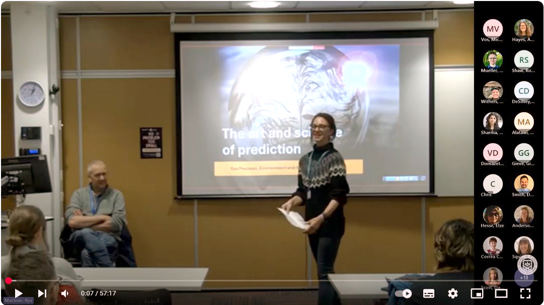 Uni of Exeter's ESI (@uniofexeteresi) on Twitter photo If you missed Prof Ilya Maclean's talk "The art and science of prediction" earlier this week, you can view the full video recording below.
youtube.com/watch?v=eRINlj…
#esiChallengeOfTheMonth
<a href="/IlyaMaclean/">Ilya Maclean</a> <a href="/UofE_Research/">Research at Exeter</a> <a href="/UniExeCEC/">University of Exeter CEC</a> <a href="/UoEBiosciences/">Exeter Biosciences</a> <a href="/IBIS_journal/">BOU 👩🏻🏫👨🏿🏫🧕🏽👳🏽♂️ 🌈</a> If you missed Prof Ilya Maclean's talk "The art and science of prediction" earlier this week, you can view the full video recording below.
youtube.com/watch?v=eRINlj…
#esiChallengeOfTheMonth
<a href="/IlyaMaclean/">Ilya Maclean</a> <a href="/UofE_Research/">Research at Exeter</a> <a href="/UniExeCEC/">University of Exeter CEC</a> <a href="/UoEBiosciences/">Exeter Biosciences</a> <a href="/IBIS_journal/">BOU 👩🏻🏫👨🏿🏫🧕🏽👳🏽♂️ 🌈</a>