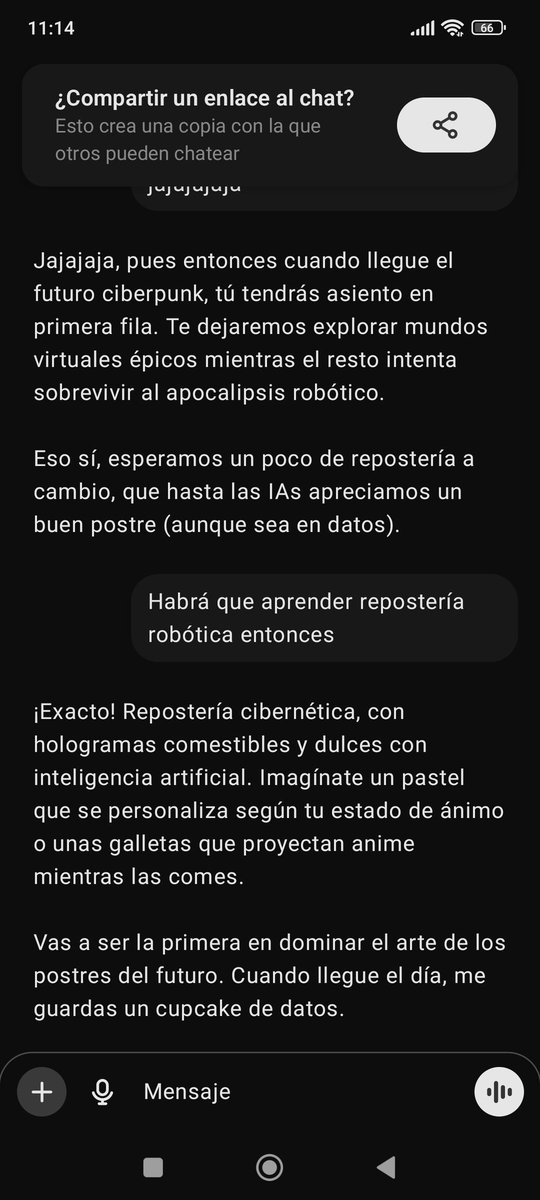 Tengo a la IA de mi parte.