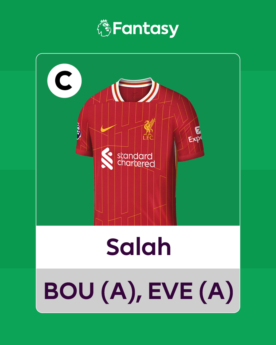 Triple Captain Salah? 👑Who’s with me? 
Hit Like if you agree.
#FPL #FPLCommunity #DGW24