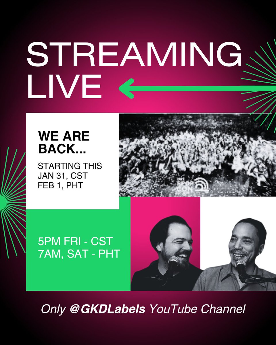 Livestreams are back! Join us this Saturday, February 1, 2025 at 7AM PHT (Friday, January 31, 2025 at 5PM CST) on the <a href="/GKDLabels/">GKD LABELS</a> YouTube Channel.

🔗youtube.com/@GKDLABELS

#GKDLABELS #gidkiddad #opm #ppop #reactionchannel
