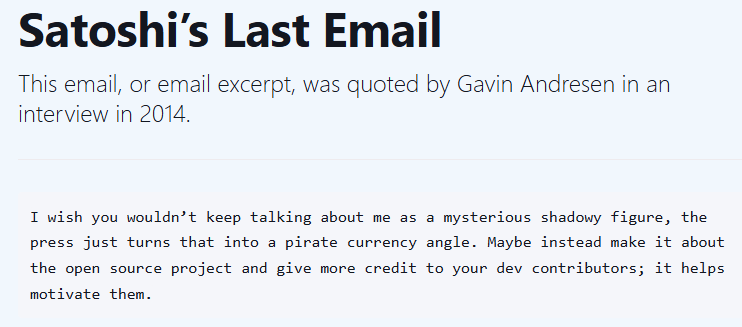The handover of Cardano to the community can be compared to the event when Satoshi left Bitcoin.

In Satoshi's last email to Gavin Andresen, he wished not to be talked about as a shadowy figure. Bitcoin was taken over by the Core team led by Gavin. 

The emphasis should have been