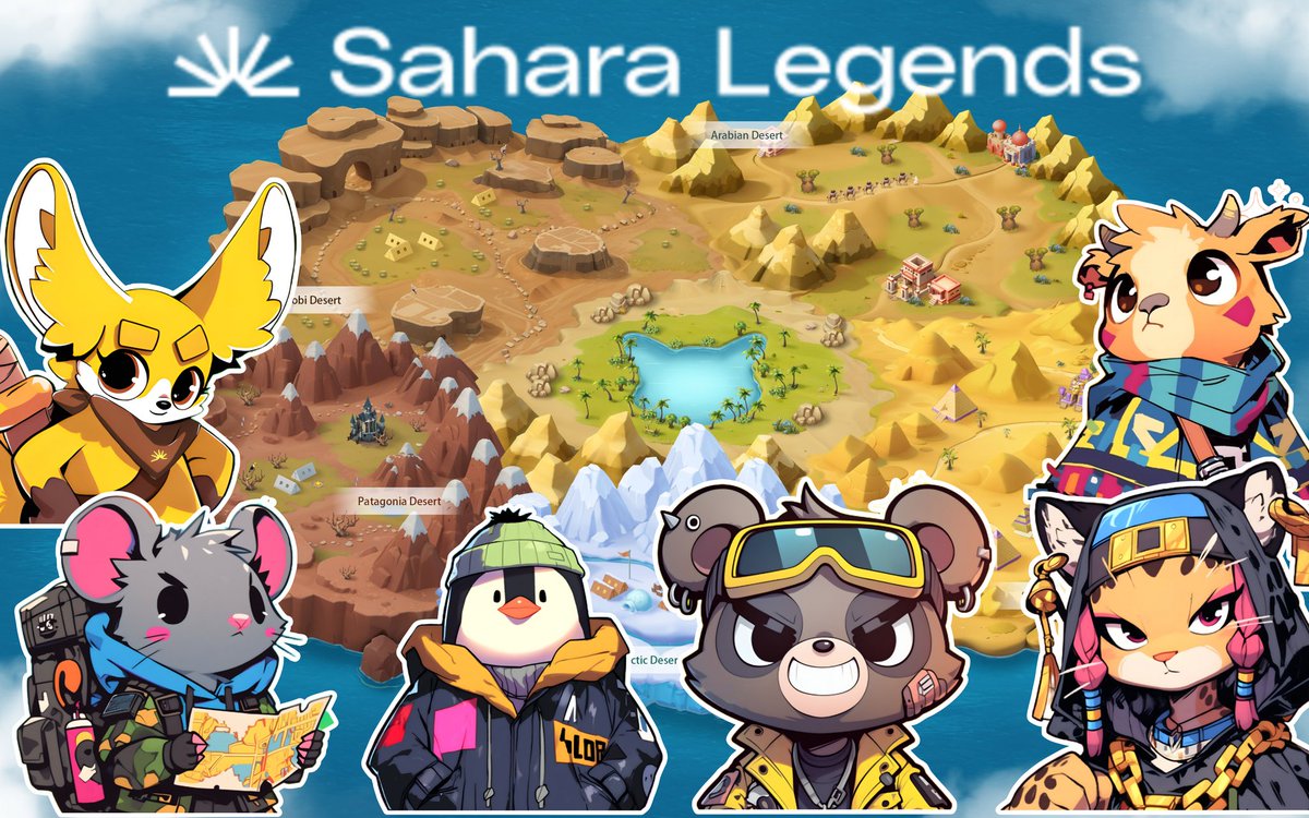 🚨 Sahara AI Legends event 
don't miss &amp; participate in this exciting journey!

⭐️ complete tasks in each desert, earn shards
⭐️ collect shards to mint a Guardian NFT (soulbound)

#crypto #airdrop #btc #sahara #ai #meme #testnet