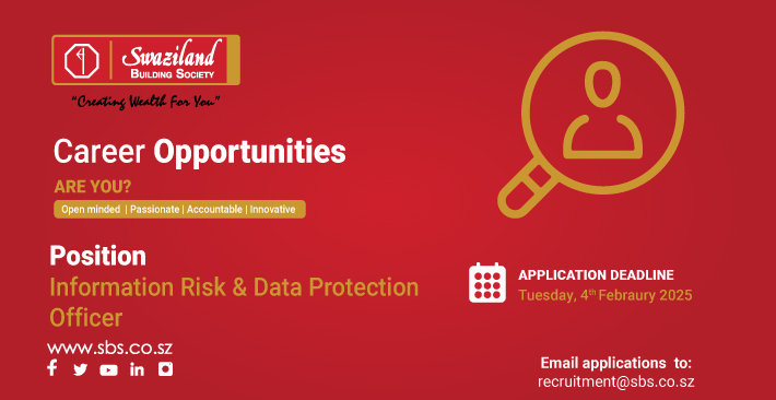 Career Opportunity.  

Click link below for full job details.  sbs.co.sz/risk-analyst/ 

Deadline: Wednesday, 5 February 2025

<a href="/RiskAnalyst/">Risk Analyst</a> #SBS #Eswatini #CareerOpportunity