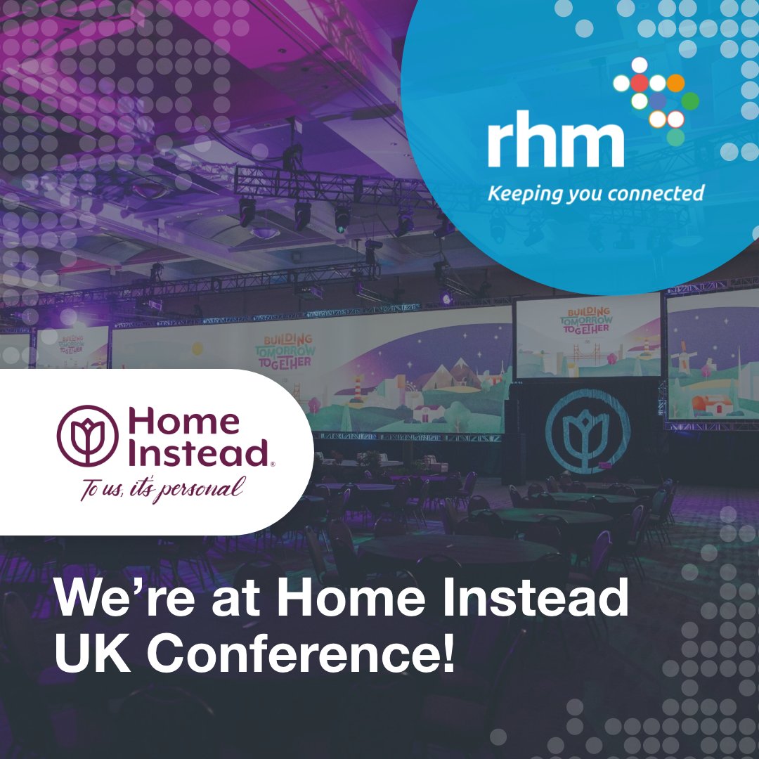 RHMTelecom's tweet photo. We're at Home Instead UK today and tomorrow! 
Today we will be welcoming and connecting with Home Instead Owners and tomorrow, we will be ready to speak with Home Instead's key players to discuss how we can further support their communication needs.

We hope to see you there! https://t.co/HI32lXQAcK