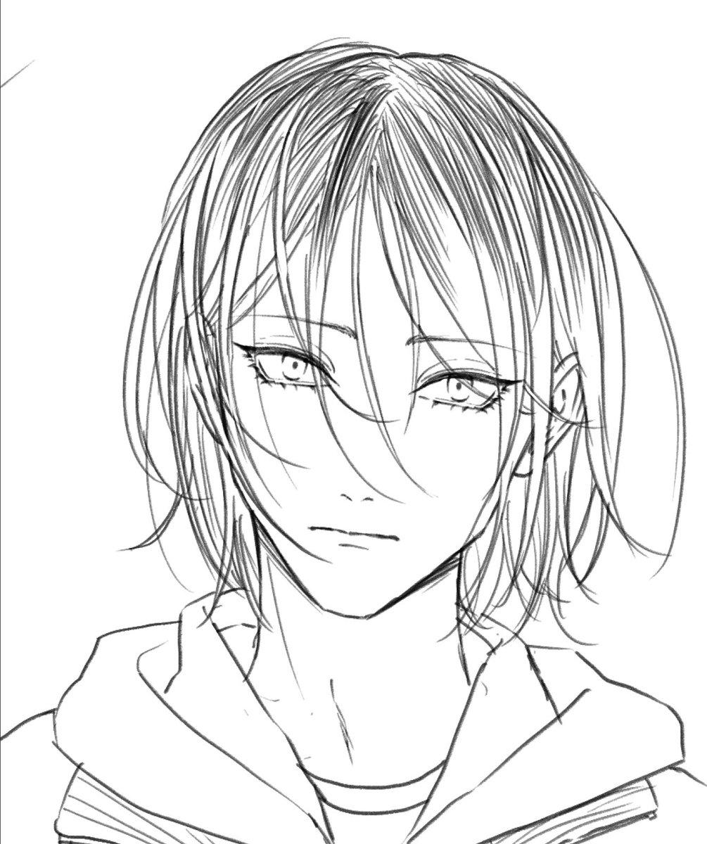 ここ数日、なぜか髪ボサボサのけんま描きたい欲がすごかったので落書きで消化🐈
なんかバランス悪いけど落書きなので！ご愛嬌！笑