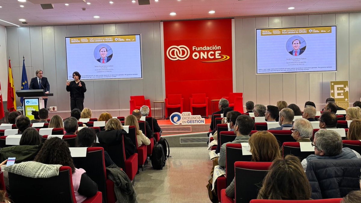 ClubExcelencia-CEG (@club_excelencia) on Twitter photo Nuestro presidente Tomás Pascual Gómez-Cuétara, inaugura el #DíaGEIS 2025 bajo el lema Impulsando la mejora para liderar el futuro. Hoy entregaremos los #SelloEFQM otorgados durante 2024. Gracias a nuestro colaborador <a href="/Fundacion_ONCE/">Fundación ONCE</a> por hacer posible este evento. ¡Empezamos! Nuestro presidente Tomás Pascual Gómez-Cuétara, inaugura el #DíaGEIS 2025 bajo el lema Impulsando la mejora para liderar el futuro. Hoy entregaremos los #SelloEFQM otorgados durante 2024. Gracias a nuestro colaborador <a href="/Fundacion_ONCE/">Fundación ONCE</a> por hacer posible este evento. ¡Empezamos!