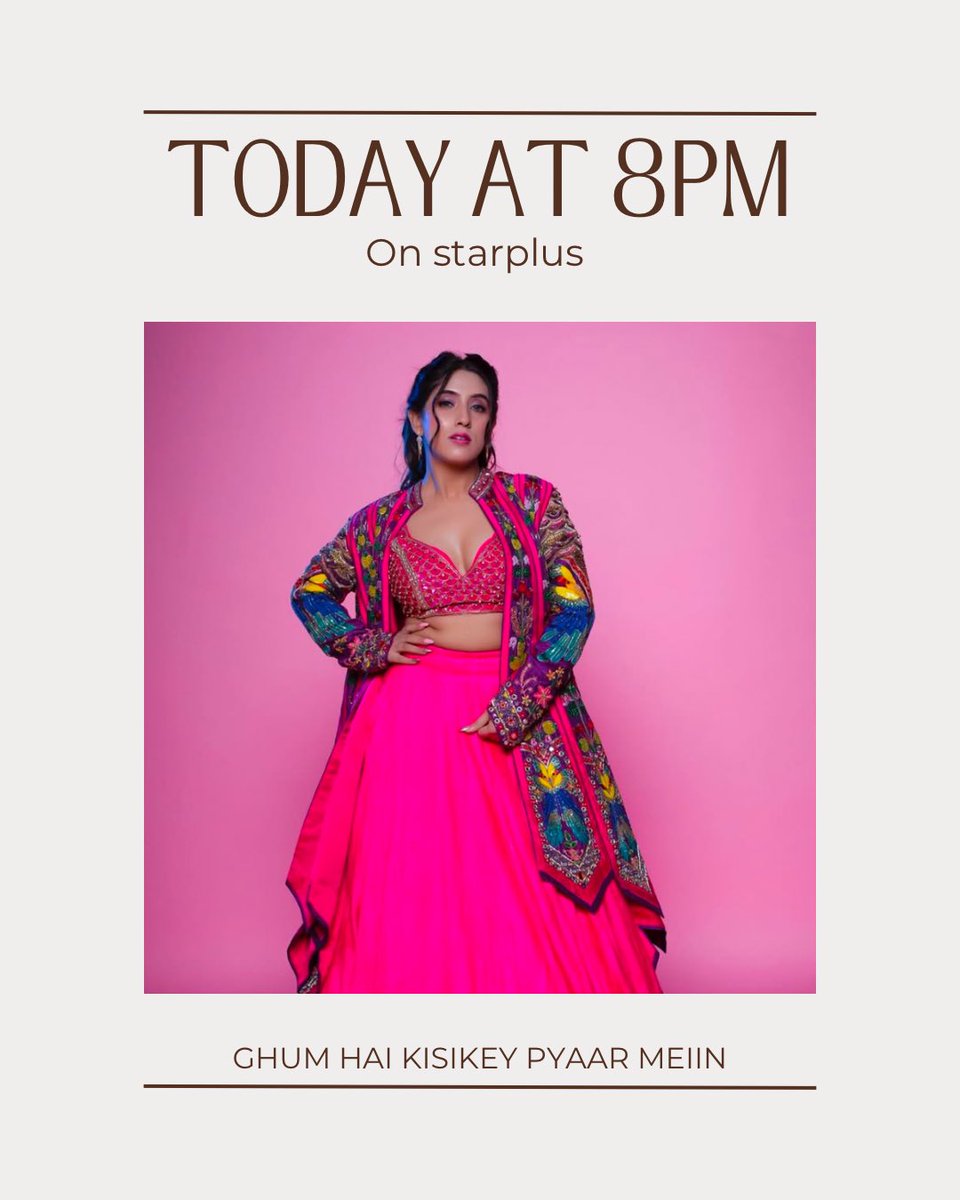 Teentigada_10's tweet image. watch #sameekshasud as Aditi in #GhumHaiKiskeyPyaarMeiin on starplus at 8pm