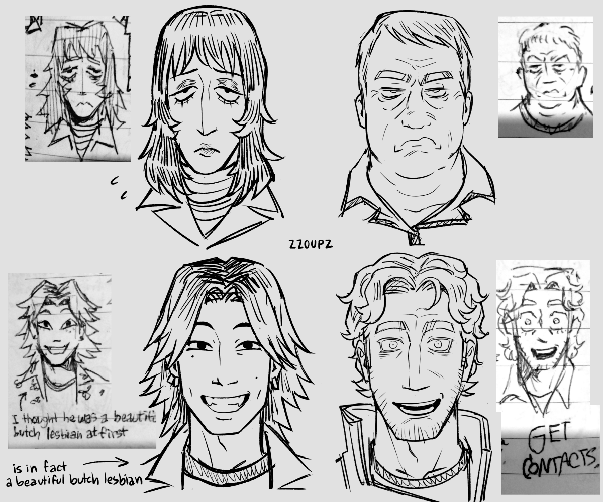zoopityscoopz's tweet photo. redrew these for comparison https://t.co/bCUCQpIXBn