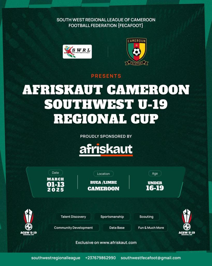 South West Regional League 🇨🇲 tweet media