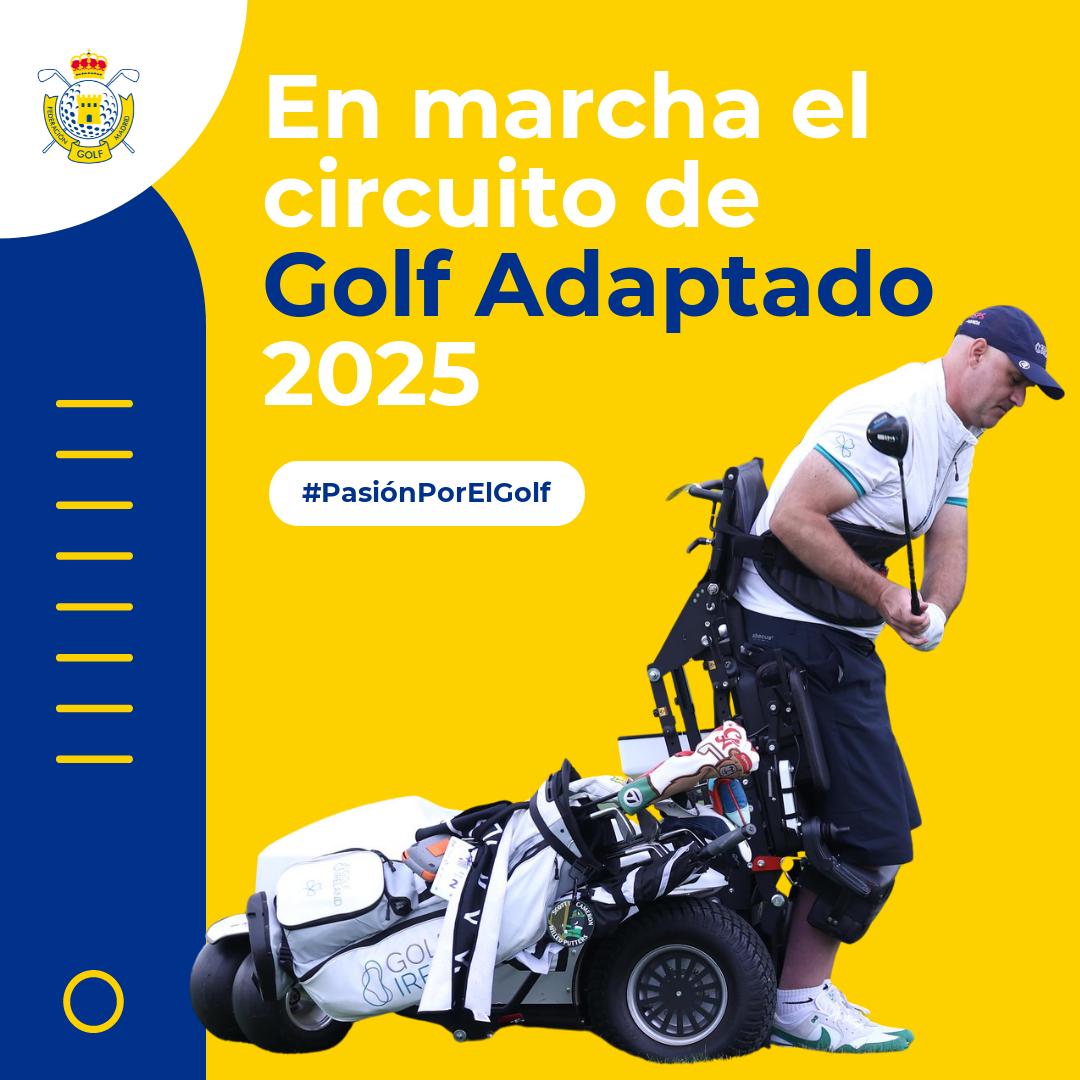 🔥¡Ya está en marcha el circuito de Golf Adaptado de la RFGM, el mayor de España!

🏆Este año, además, se incorporan pruebas por parejas fuera de ranking en algunos de los torneos, y la temporada culminará con una emocionante final en Golf Santander.

💪 El circuito incluye