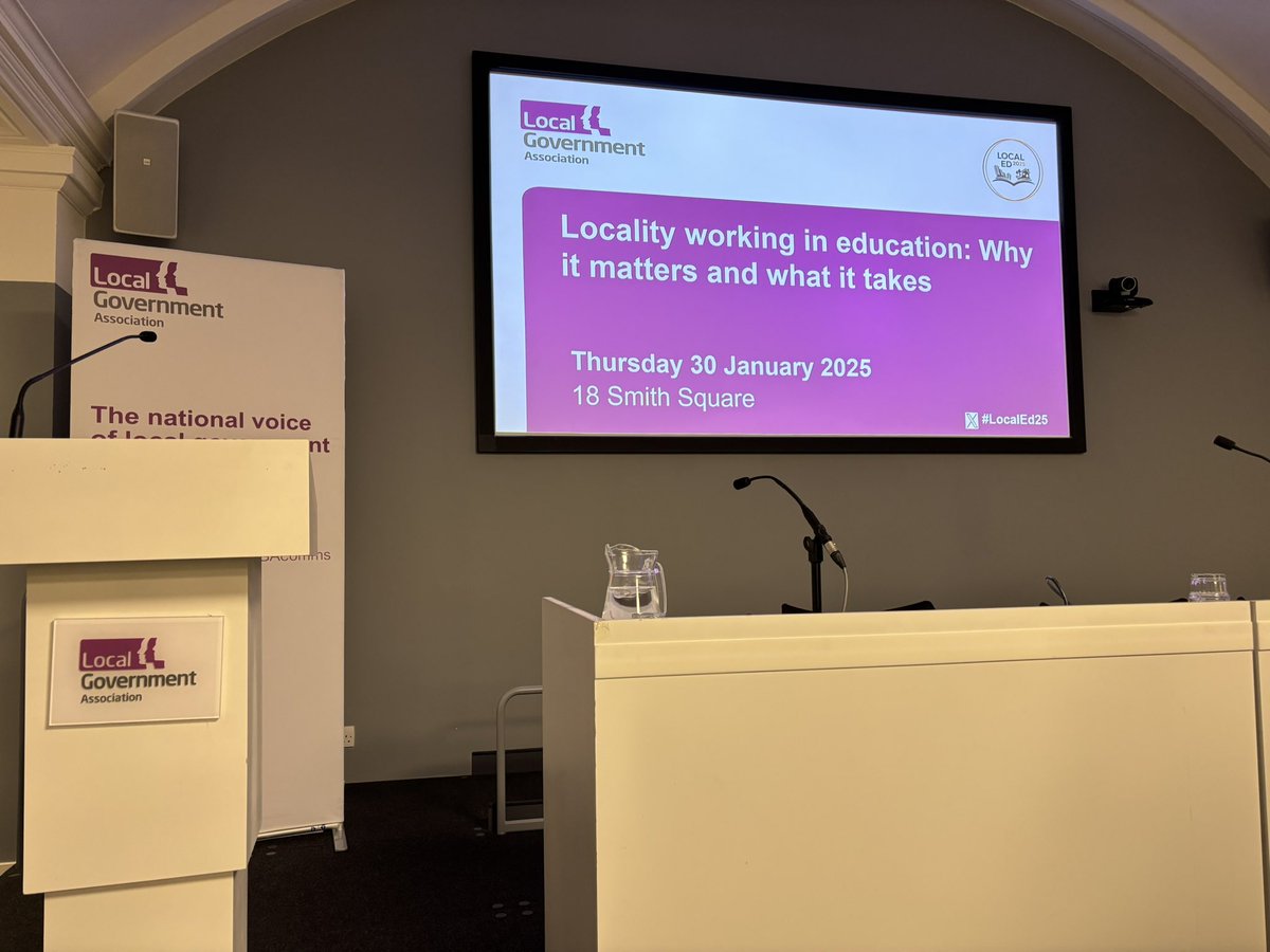 Good to hear from John Edwards, Director General at the DfE on RISE teams, importance of local systems and also the role of Local Government in terms of leadership, convening, planning and delivery of school improvement. The importance of seeing all schools as one local system