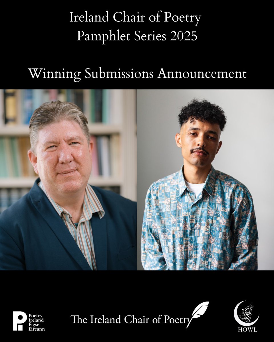 The Trustees of the Ireland Chair of Poetry are delighted to announce Ben Keatinge and Rafael Mendes as the <a href="/ICOP/">Laura O</a> Pamphlet Series 2025 winners. Their collections will be published this Spring in partnership with HOWL New Irish Writing.

More at irelandchairofpoetry.org/ireland-chair-…