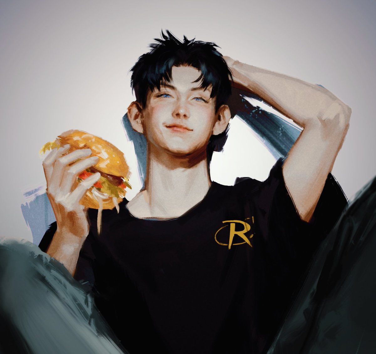 #TimDrake baby bird on lunch duty 🥪🍔📸