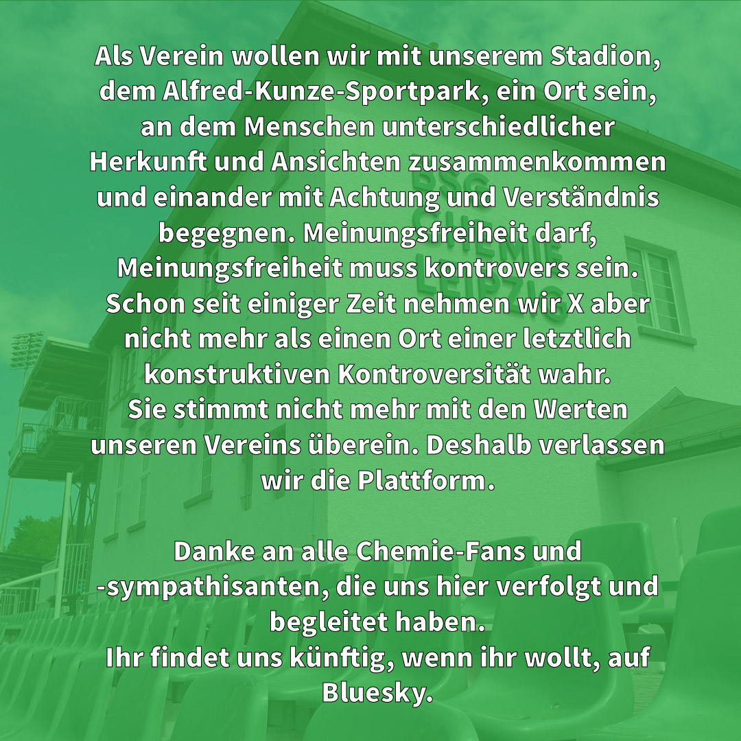 Wir verlassen Twitter. Mit einem letzten Gruß an die chemische Twitter Bubble verabschiedet sich der Admin. 👋🏻

Man liest sich bei Bluesky! 

Bluesky: ⬇️
bsky.app/profile/bsgche…