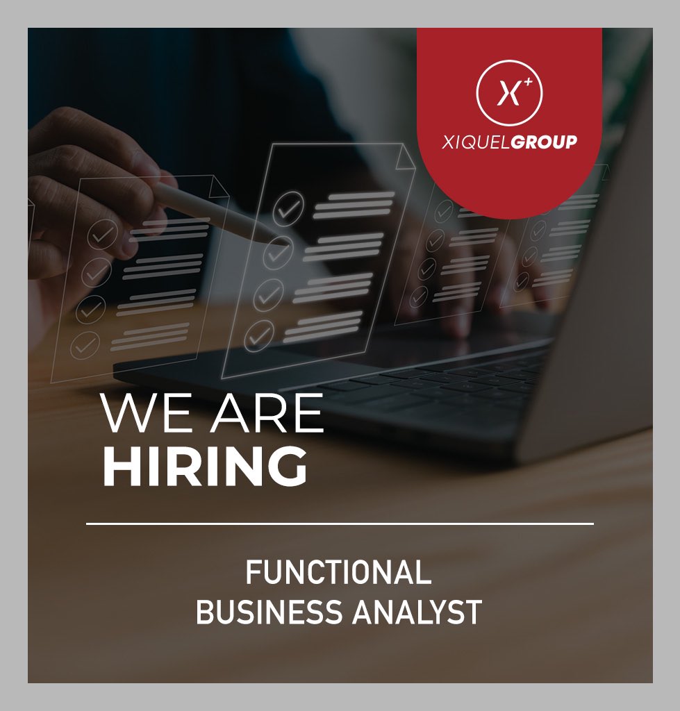 XiquelGroup's tweet image. Xiquel Group is hiring a Functional Business Analyst! Join our team and make a difference in the world of IT. Apply now on the link below.

xiquelgroup.com/career/functio…

Closing Date: 07 February 2025.

#FunctionalAnalyst #ITJobs #XiquelGroup