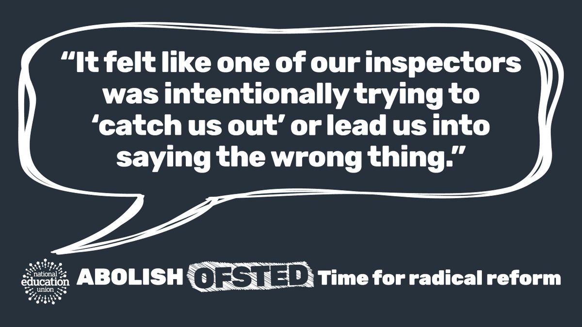 One-word judgements may be gone but we have one word to describe Ofsted: Failing. 

It is letting our educators and our pupils down. 

It is time to #AbolishOfsted. #TimeForRadicalReform