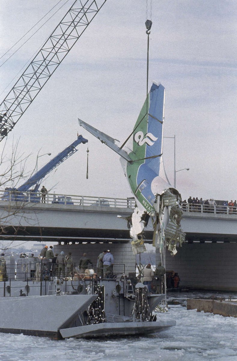 More than 40 years ago, another plane crashed into the icy Potomac killing 78

On January 13, 1982, Air Florida Flight 90, departing Washington National Airport for Fort Lauderdale, struck the 14th Street Bridge before crashing into then ice-capped Potomac River shortly after