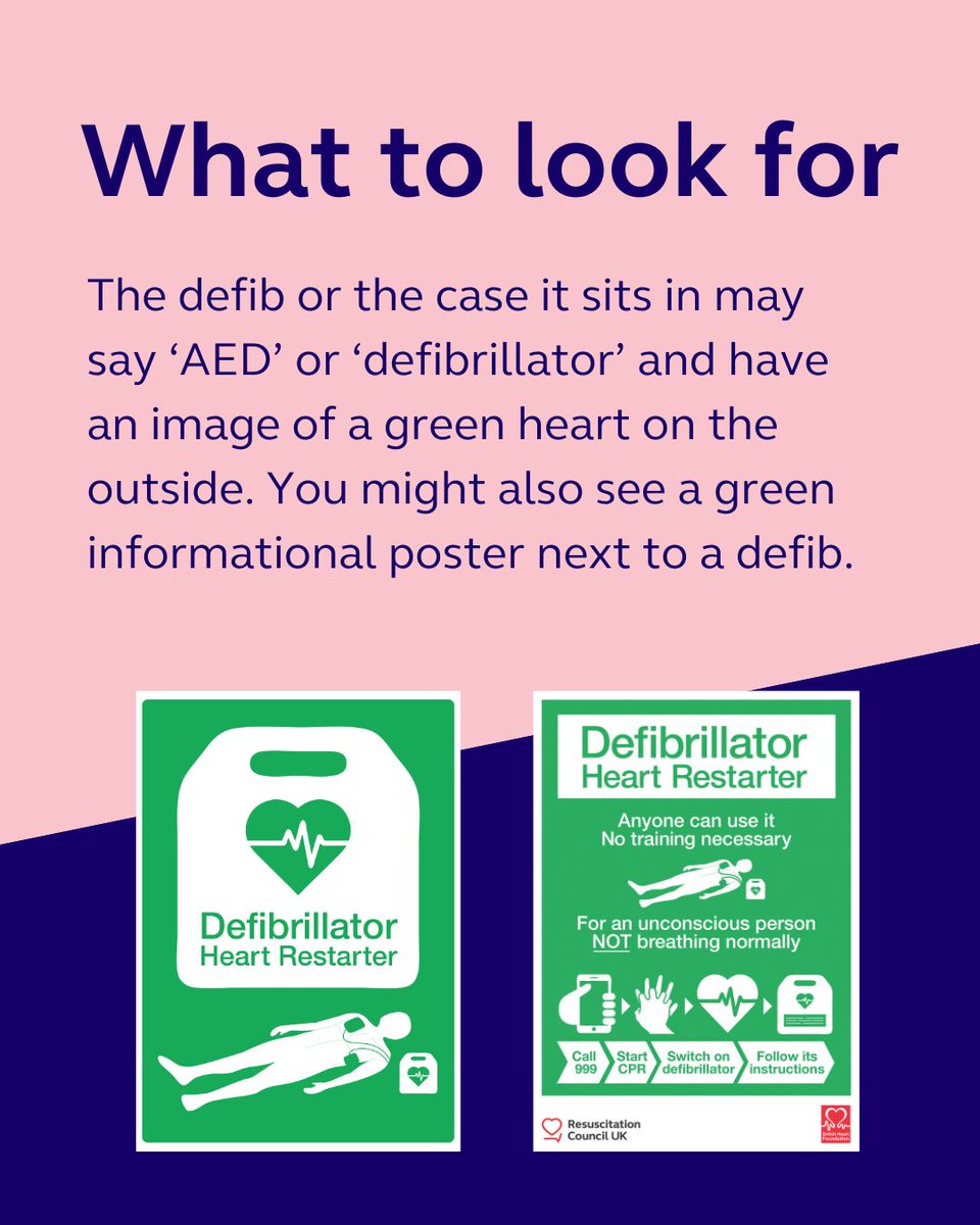 During cardiac arrest, a defibrillator can be used to deliver a shock to restore the heart’s rhythm.

Finding one quickly in an emergency could save a life. Learn how 👇