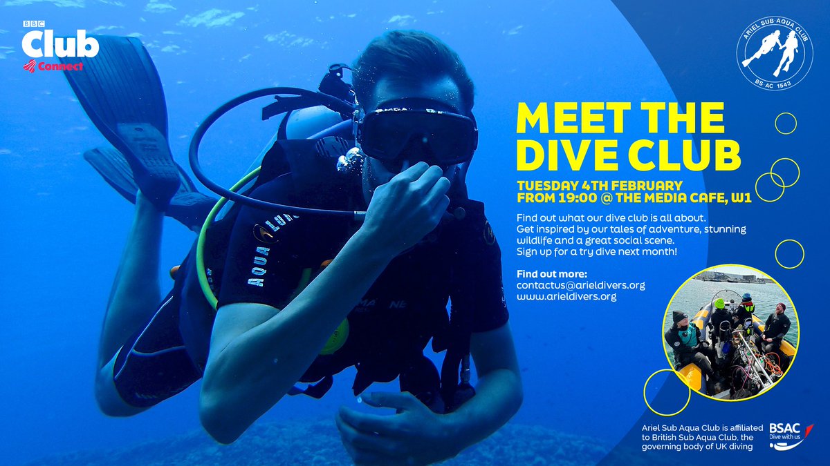 Meet the dive Club and sign up for a Try Dive!