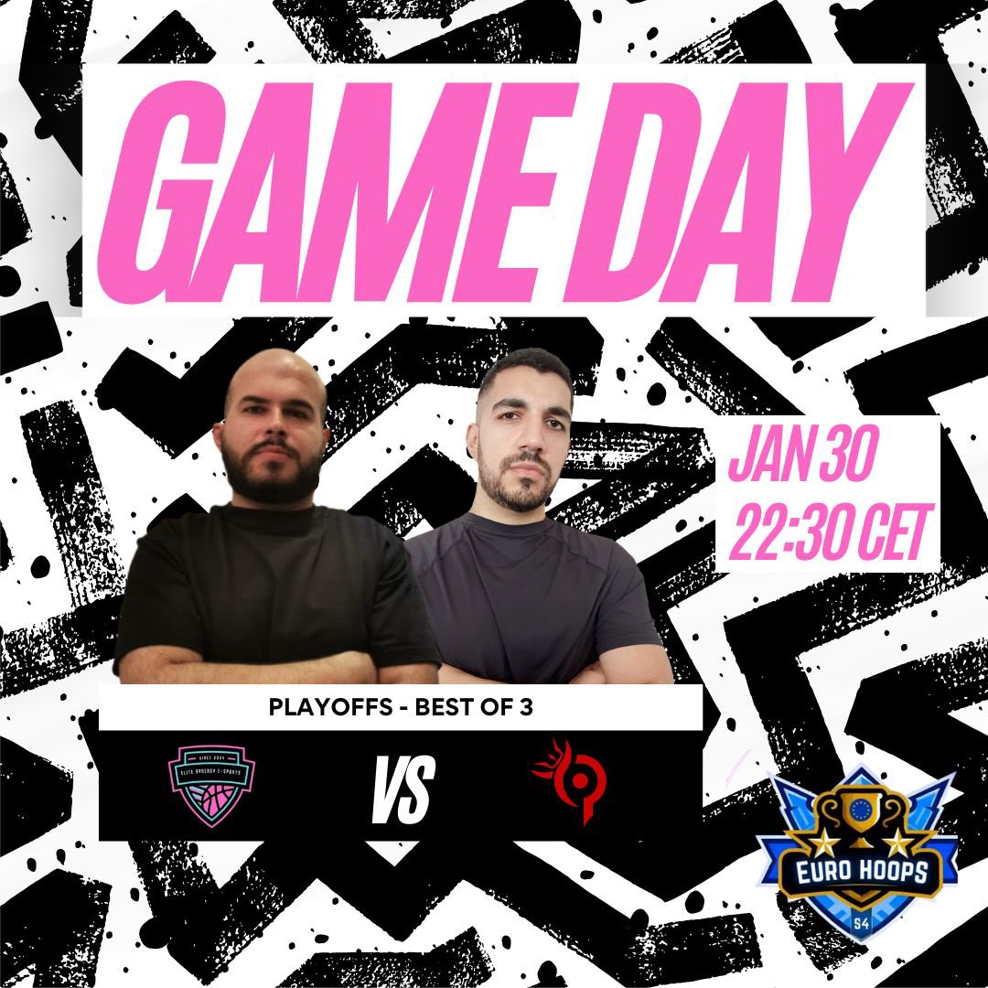 We meet again! 🍿🎮

This time in the Playoffs of <a href="/EuroHoops2K/">𝗘𝘂𝗿𝗼 𝗛𝗼𝗼𝗽𝘀 𝟮𝗞</a> in a Best of 3 clash vs <a href="/teamparadoxgr/">Team Paradox</a> 

Let’s go Elite 🩵🩷

#letshoop #nba2k