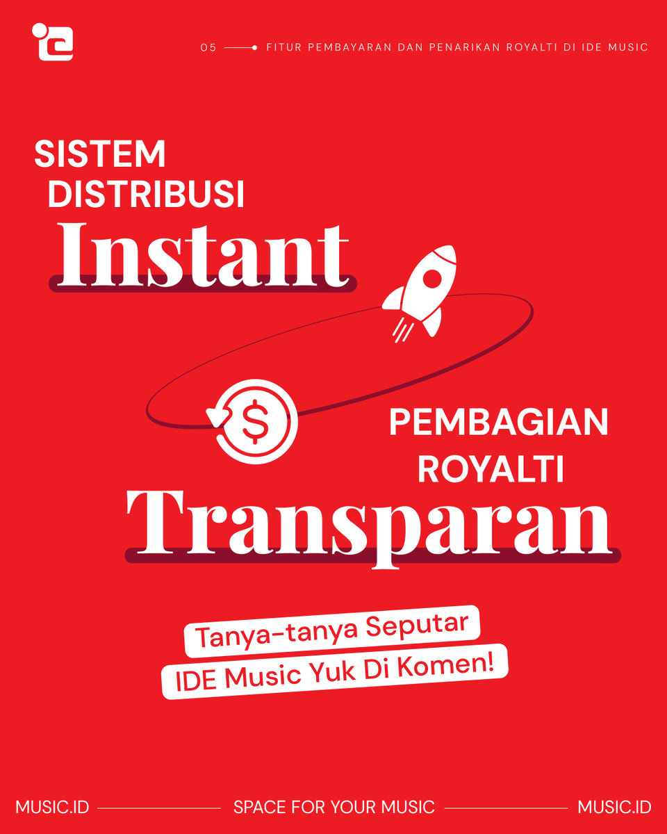 ide_music's tweet photo. Ngomong-ngomong, apa tantangan terbesar kamu dalam mengelola pendapatan dari musik?

Share di kolom komentar! ⬇️ https://t.co/uFrZe7gWlC