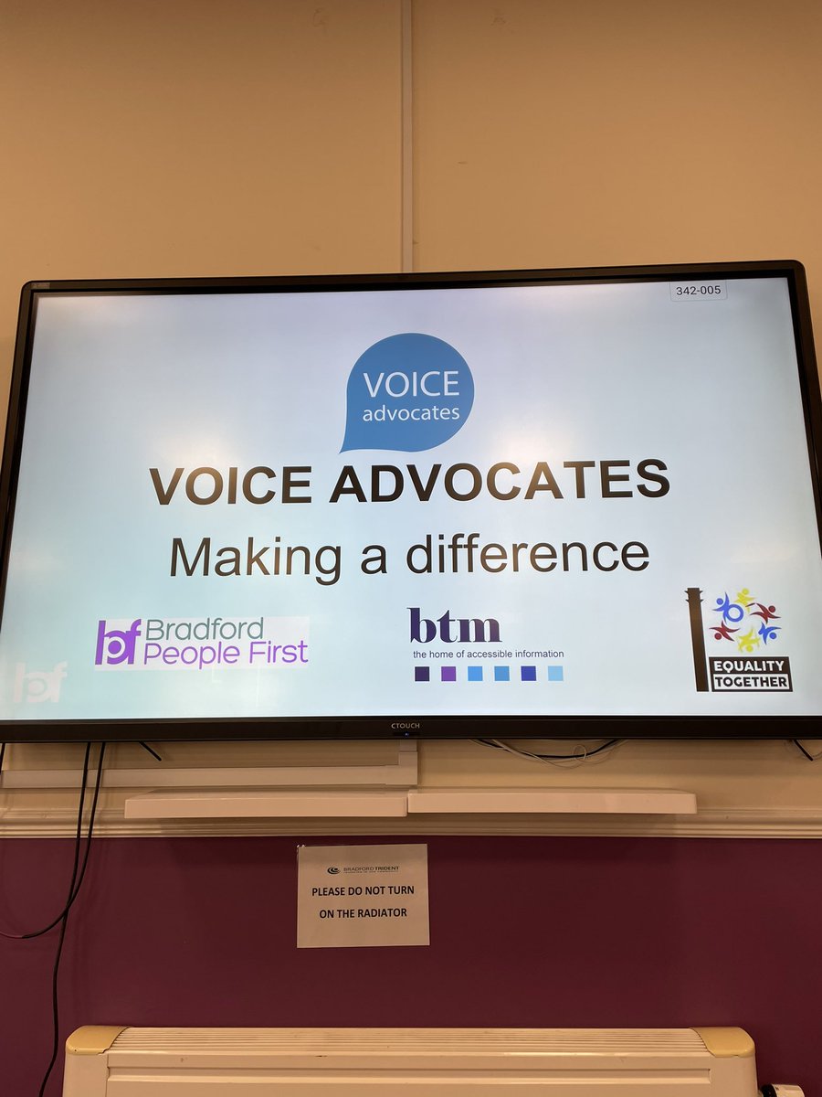 Bradford Talking Media (@btmorg) on Twitter photo Excited for the first Voice Advocates event at the Mayfield Centre this morning. Get in contact if you’d like more info <a href="/bpf7/">BradfordPeopleFirst</a> <a href="/EqualityTo/">Equality Together</a> #Bradford #advocate Excited for the first Voice Advocates event at the Mayfield Centre this morning. Get in contact if you’d like more info <a href="/bpf7/">BradfordPeopleFirst</a> <a href="/EqualityTo/">Equality Together</a> #Bradford #advocate