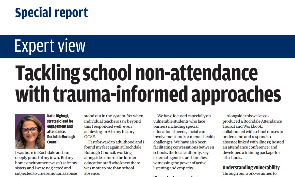 LocalED (@localedproject) on Twitter photo By embedding a #traumainformed approach with support from #localed25, @rochdalecouncil #RaisingRochdale has seen some school attendance rates rise from 10% to 90% within months. <a href="/katie_digiorgi/">katie dig</a>, Strategic Lead for Engagement & Attendance has written a powerful piece for <a href="/cypnow/">Children & Young People Now</a> By embedding a #traumainformed approach with support from #localed25, @rochdalecouncil #RaisingRochdale has seen some school attendance rates rise from 10% to 90% within months. <a href="/katie_digiorgi/">katie dig</a>, Strategic Lead for Engagement & Attendance has written a powerful piece for <a href="/cypnow/">Children & Young People Now</a>