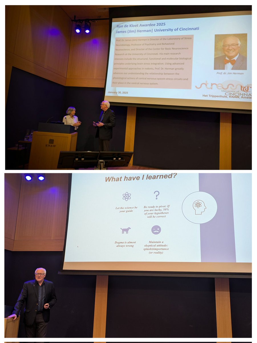 Inspiring walk through the incredible academic life of James Herman, the Ron de Kloet award winner of the 6th <a href="/Stress_NL/">STRESS-NL</a> meeting.
