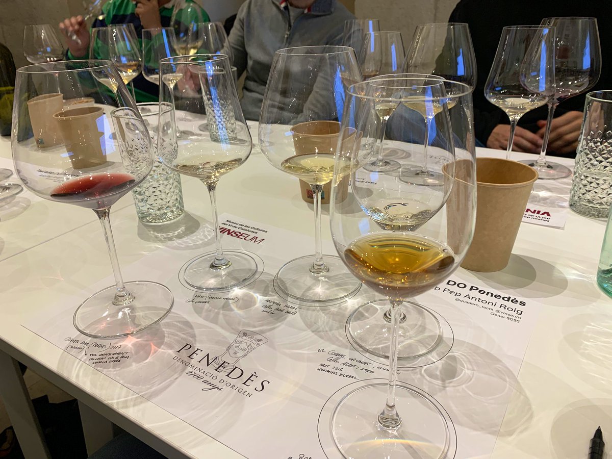Jordi Eroles i Asensio (@jordieroles) on Twitter photo El <a href="/quadern_tactil/">Pep Antoni Roig</a> ens ha explicat el seu vincle amb el Penedès a través d 5 vins d <a href="/CellerPardas/">CellerPardas</a>, <a href="/Gramona1881/">Gramona</a>, <a href="/paresbalta/">Parés Baltà</a>, <a href="/AlbetiNoya/">Albet i Noya</a> i <a href="/EudaldMassana/">Celler Eudald Massana</a>, uns vins diferents, d varietats pròpies com el sumoll i el xarel•lo, q demostren la qualitat i diversitat d la <a href="/dopenedes/">DO Penedès</a>🥂 El <a href="/quadern_tactil/">Pep Antoni Roig</a> ens ha explicat el seu vincle amb el Penedès a través d 5 vins d <a href="/CellerPardas/">CellerPardas</a>, <a href="/Gramona1881/">Gramona</a>, <a href="/paresbalta/">Parés Baltà</a>, <a href="/AlbetiNoya/">Albet i Noya</a> i <a href="/EudaldMassana/">Celler Eudald Massana</a>, uns vins diferents, d varietats pròpies com el sumoll i el xarel•lo, q demostren la qualitat i diversitat d la <a href="/dopenedes/">DO Penedès</a>🥂