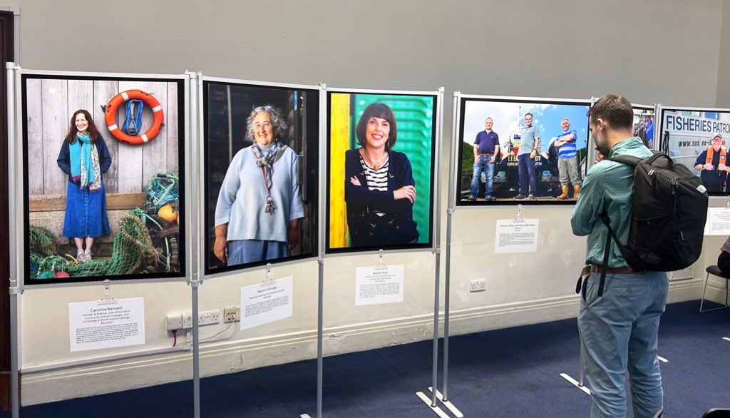 The Pride in the Seas II England exhibition is on display at #CoastalFutures25 the exhibition invites you to reflect on our commercial fishing industry, the many contributions our fishing families make to society……..