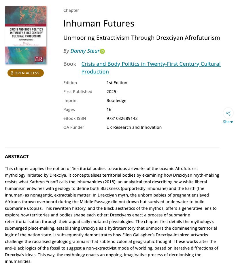 New publication! Very happy and proud to finally see in print (open access!) a volume that grew out of a wonderful conference in Warwick some years ago (<a href="/TerritorialBod/">Territorial Bodies Conference</a>), examining cultural production and body politics in the age of permanent polycrisis.